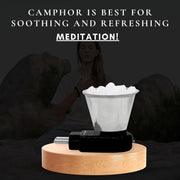 SIGNAMIO® 2 Pcs Kapoor Dani Electrical Camphor Diffuser Burner Set Oil Diffuser for Home, Featuring a bakhoor Burner and Electric dhup dani for Pooja Room