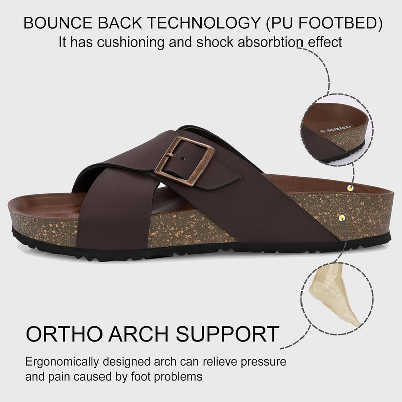 Centrino 7311 mens Cushion Sliders/Slippers | PU Padding on the Footbed | Bounce Back Technology | Comfortable & LightWeight | Waterproof & Everyday Flip Flops for Men and boys