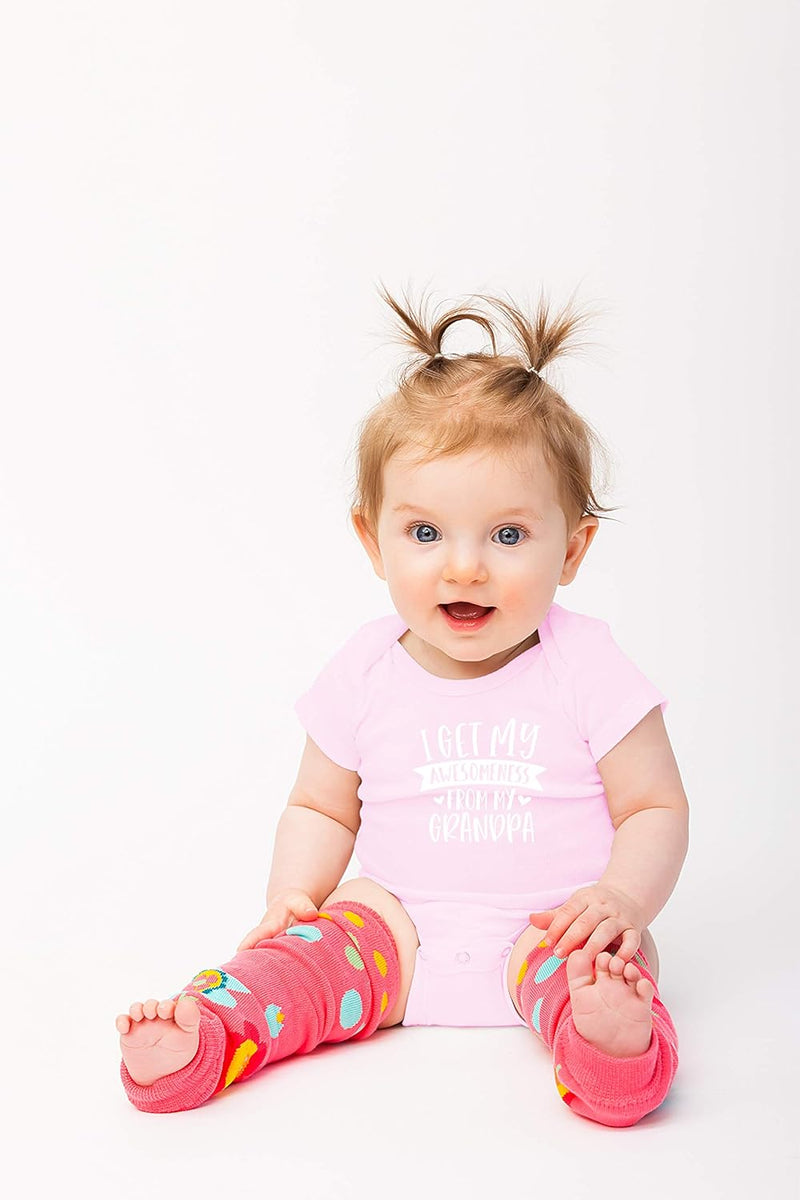 I Get My Awesomeness From My Grandpa - Grandpas Sidekick Funny Romper, One-Piece Baby Bodysuit