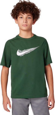 Unisex Kids Dri-FIT Multi Short Sleeve Label Short-sleeved shirt (pack of 1) - FIR/(WHITE)