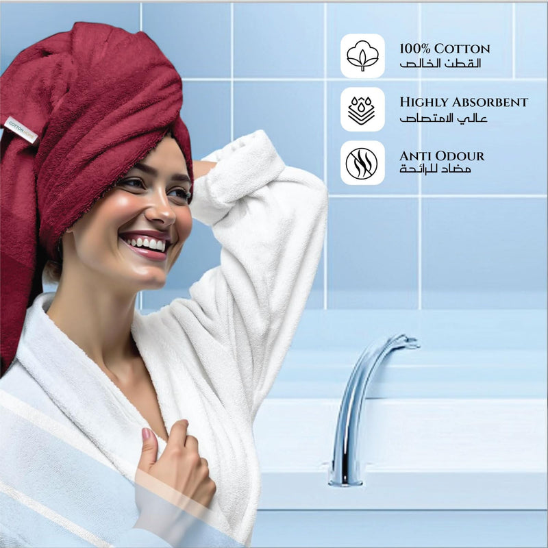 Cotton Home Rest Bath Towel- Set of 2 Sky Blue, Cotton Towel | 70x140cm / 27x55 inch, Luxury Hotel Towel Set Absorbent Durable Lightweight Washable Quick Dry Spa Quality Beach Pool Family Bath Towel.