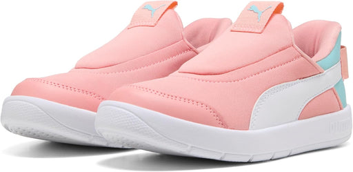 Courtflex v3 SLIPTECH PS boys Sportstyle Kids - Pink Fruit-PUMA White-Safe Lake