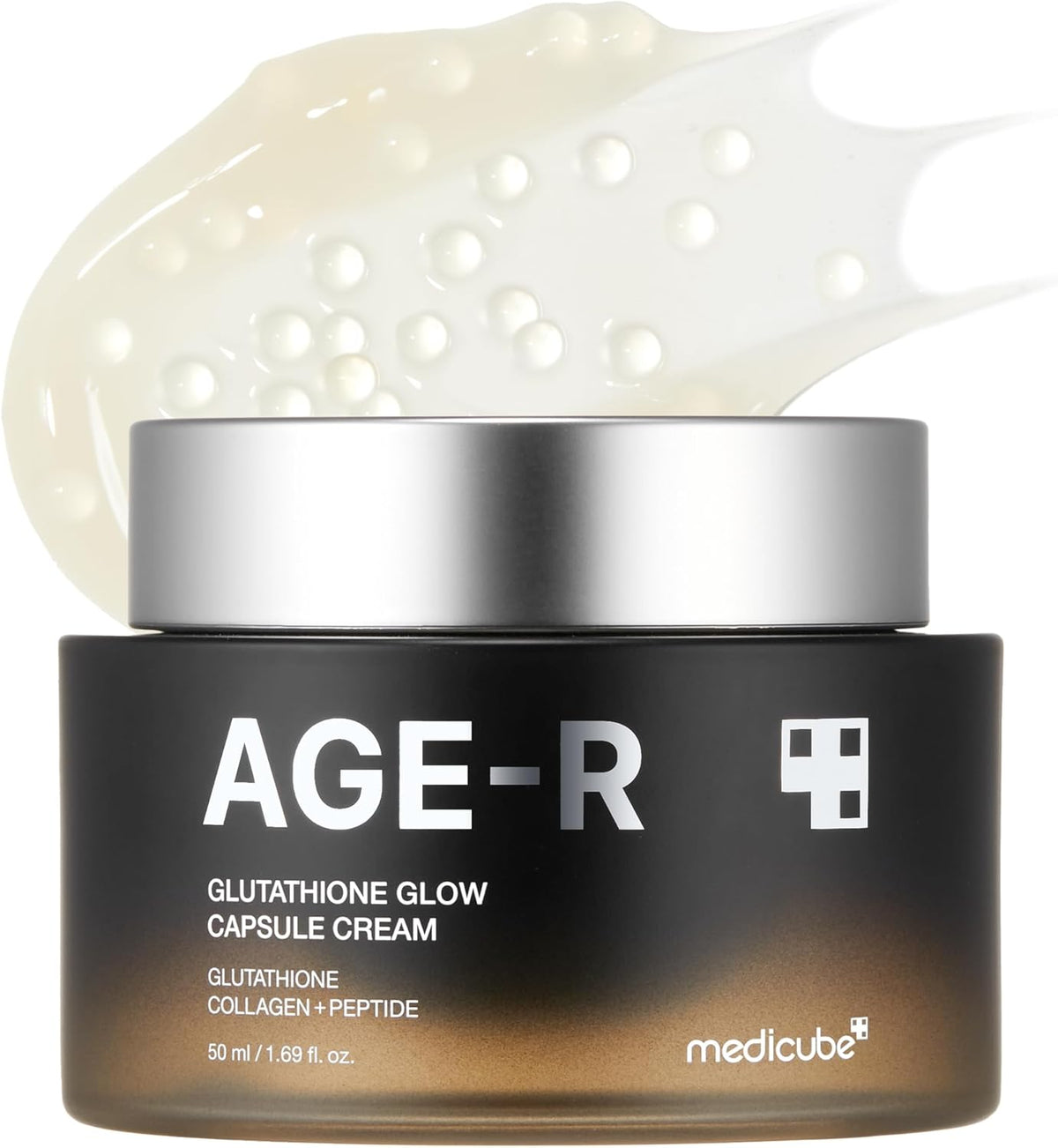 AGE-R Glutathione Glow Capsule Facial Cream - Instant Lifting Moisturizer - Collagen Peptide For Hydrating Glow - Improve Blemishes, Uneven Skin Tone - Korean Skin Care 1.69 fl.oz – image 1