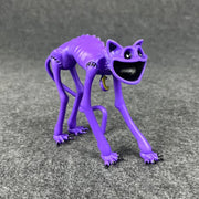 2PCS Smiling Critters Models Purple Cat & Orange Dog Collectible Monster Set for Gifts, Game Fans, and Cake Decoration
