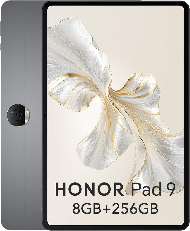 HONOR Pad 9 8GB 256GB Tablet, 12.1 Inch 120Hz 2.5K Fullview Display, Snapdragon 6 Gen 1, 8 Speakers, Metal Body, Android 13, Google Service WiFi Tablet, Grey