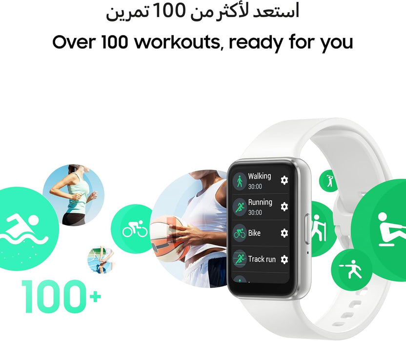 Samsung Galaxy Fit3 Smartwatch, Exercise and Sleep Tracking, Fall Detection, Bluetooth, 40mm, Pink Gold