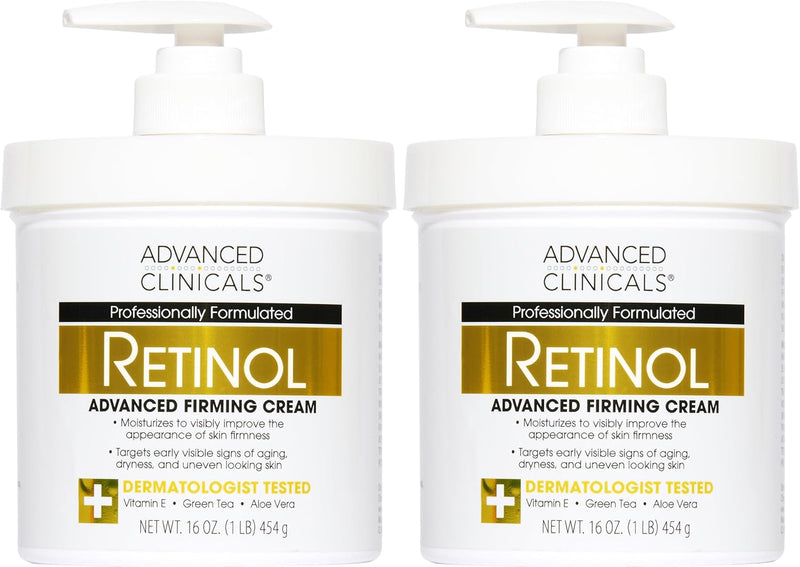 Collagen Peptides Body Lotion & Face Moisturizer Peptide Infused Collagen Lotion For Women & Men Helps Improve Look Of Crepey Skin, Wrinkles, & Uneven Dry Skin Texture, 16 Ounce - 454 Grams (Pack of 2) 1 - Retinol Firming Body Cream