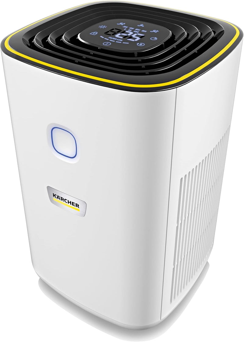 Karcher AF 50 Air Purifier for Large Rooms, HEPA 13 & Activated Carbon Filter, Removes 99.95% of Allergens, Pollen, Dust & Auto Mode with Laser Air Quality Sensor, for Rooms up to 100 m² - 20-40 mÂ² For 20 mÂ²* – 40 mÂ² Rooms