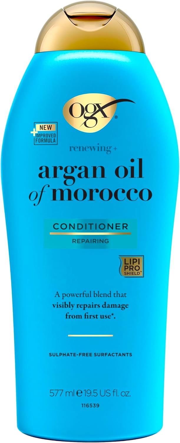 OGX, Hair Oil, Renewing+ Argan Oil of Morocco, Extra Penetrating Oil, Dry & Coarse Hair Types, New Formula, 100ml - Conditioner For Dry Damaged Hair 577 ml