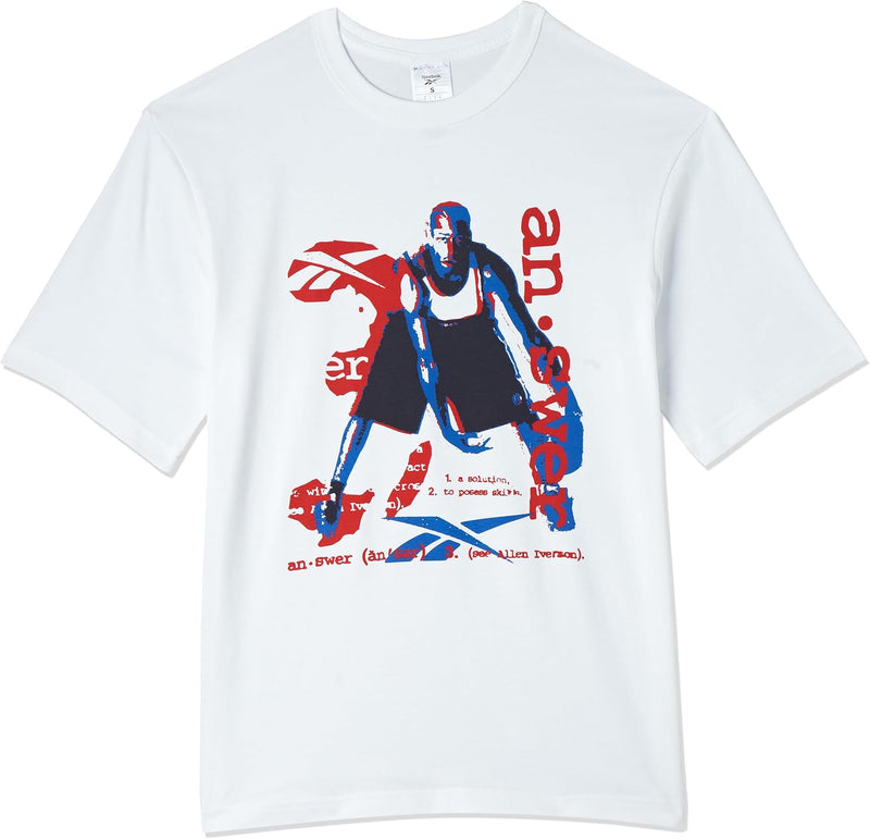 mens BB IVERSON GRAPHIC TEE T-Shirt - WHITE
