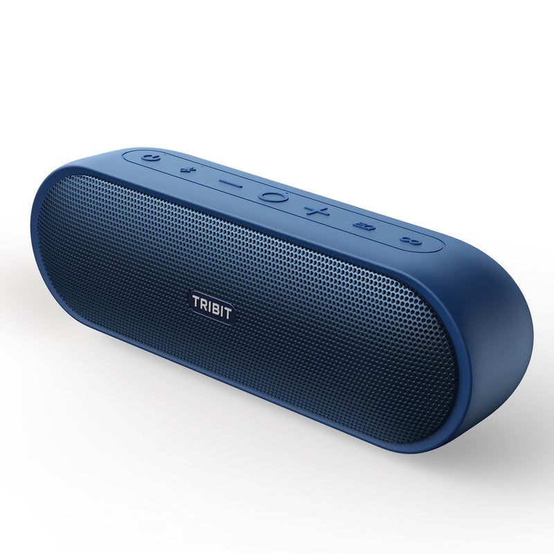 Tribit XSound Plus2 30W 5.3 Bluetooth Wireless Speakers,Powerful Louder Stereo Sound with Bass-enhanced XBass Function,24H Playtime,IPX7 Waterproof,Built in Mic,150ft BT Range for Home/Outdoor (Blue)