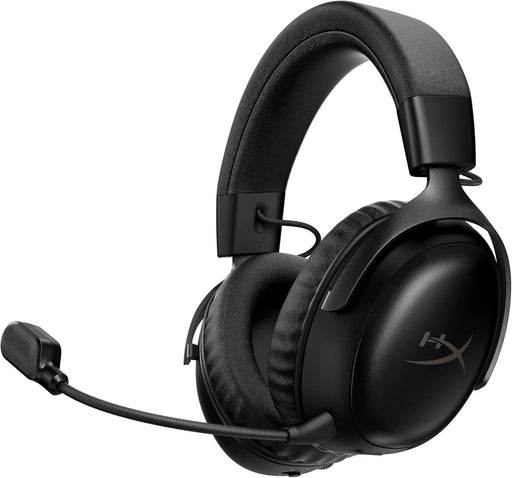 HyperX Cloud III S Wireless Gaming Headset for Multi-Platform, 2.4GHz, Bluetooth, Battery Life up to 120 Hours 2.4GHz / 200 Hours Bluetooth, 53mm Angled Drivers, 10mm Detachable Mic, Black