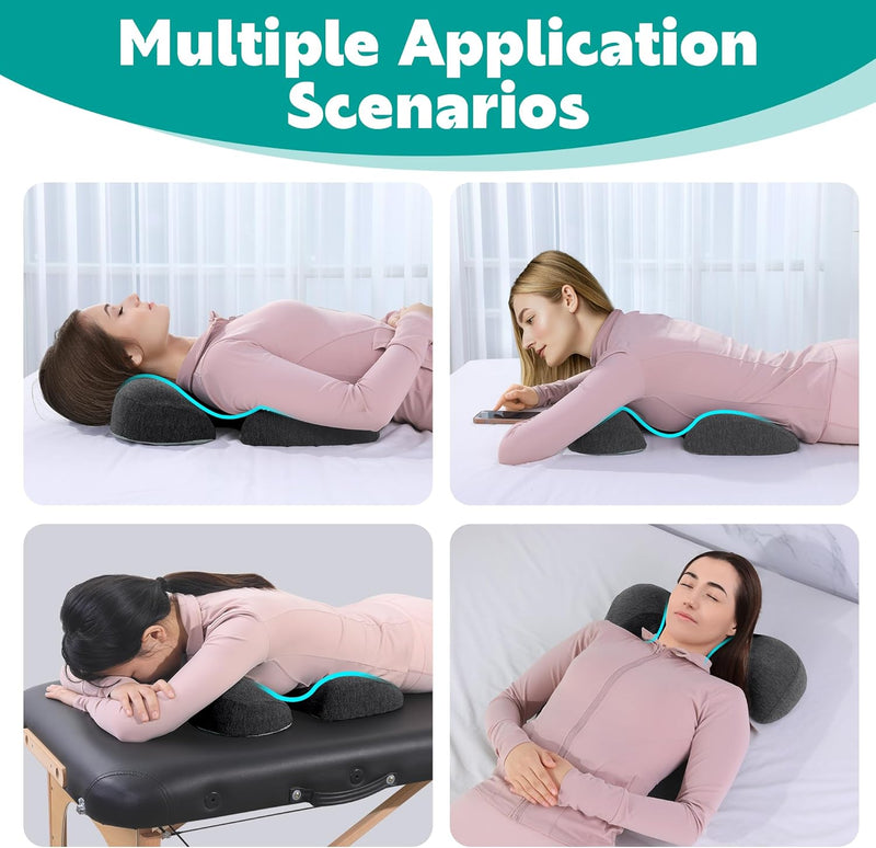 Mabozoo Breast Pillow For Massage, Women'S Massage Bolster Face Down Supportive Nap Portable Travel Sleeping