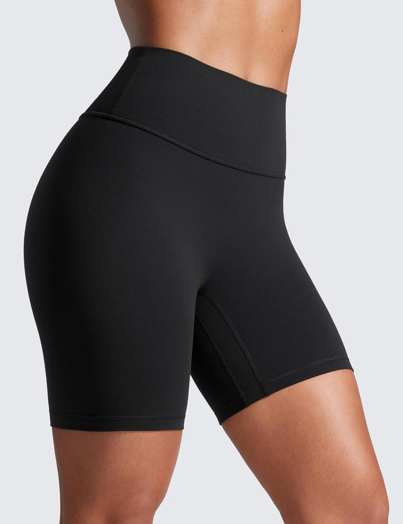CRZ YOGA Womens Butterlift High Waist Scrunch Butt Biker Shorts 4 Inches - No Front Seam Workout Yoga Gym Booty Shorts