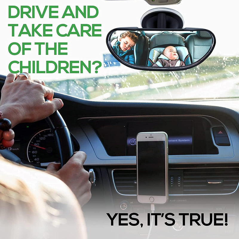 Baby Car Mirror, Windshield Front Facing Seat Full Wide Angle View Infant Mirror, Rearview Car Seat Mirror That Attaches With A Adjustable Suction Cup, Shatterproof Child Safety Mirror Accessories