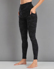 Colorfulkoala Women's High Waisted Tummy Control Workout Leggings 7/8 Length Yoga Pants with Pockets