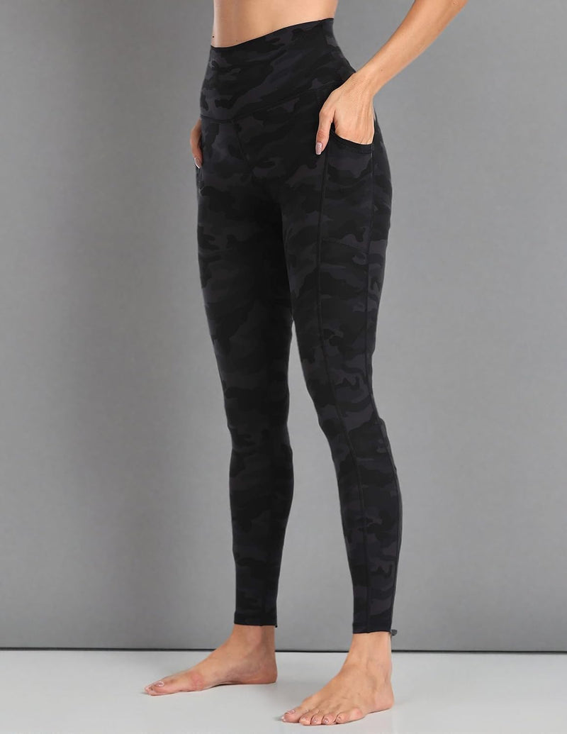 Colorfulkoala Women's High Waisted Tummy Control Workout Leggings 7/8 Length Yoga Pants with Pockets