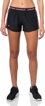 Womens Tech Play Up Shorts - Black / Super Pink
