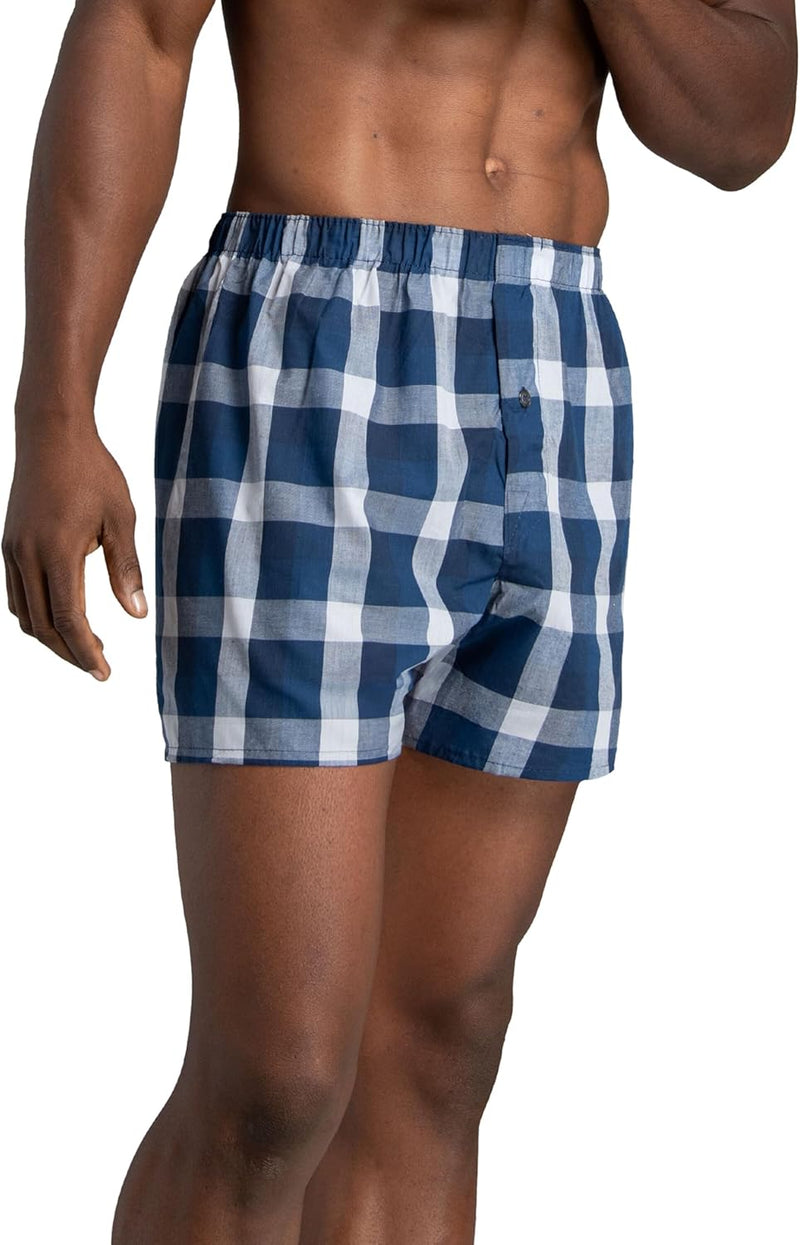 Fruit of the Loom Men's Premium Woven Boxer (4 Pack)