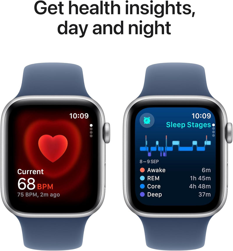 Apple Watch SE (2nd Gen) GPS 40mm Smartwatch with Starlight Aluminium Case with Starlight Sport Band - S/M. Fitness and Sleep Trackers, Crash Detection, Heart Rate Monitor, Retina Display