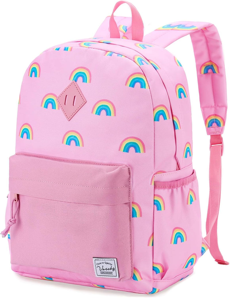Kids School Backpack Rucksack for Boys Girls Children's Toddler Backpack Kindergarten Book Bag with Chest Buckle - Pink Rainbow-15