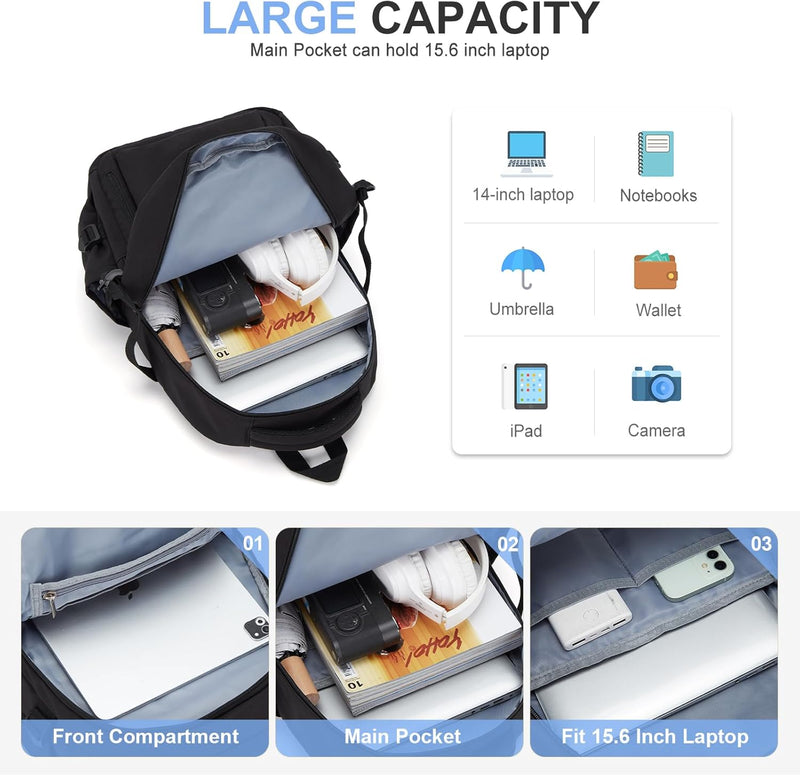livbote School Backpack Teenager Backpack School Women Men Waterproof Lightweight Daypack Daypack Travel Backpack for Girls Boys