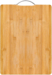 MOMENT Bamboo Cutting Boards for Kitchen, Extra Large Wood Cutting Board with Deep Juice Groove and Handle Heavy Duty Chopping board, 36 x 26cm - 40L x 30W cm
