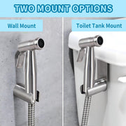 Stainless Steel Handheld Bidet Sprayer with 1.5M Hose for Muslim Shower, Personal Hygiene, Baby Diaper Washer, Pet Wash, Toilet Clean