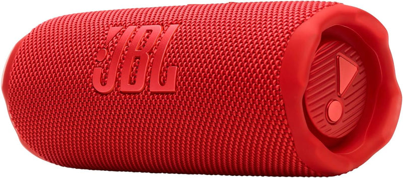 JBL Flip 7 - JBL Pro Sound with AI Sound Boost, up to 16 hours of playtime, multi-speaker connection via Auracast, and waterproof, dustproof, drop-proof design for all adventures Black. - Red FLIP 7