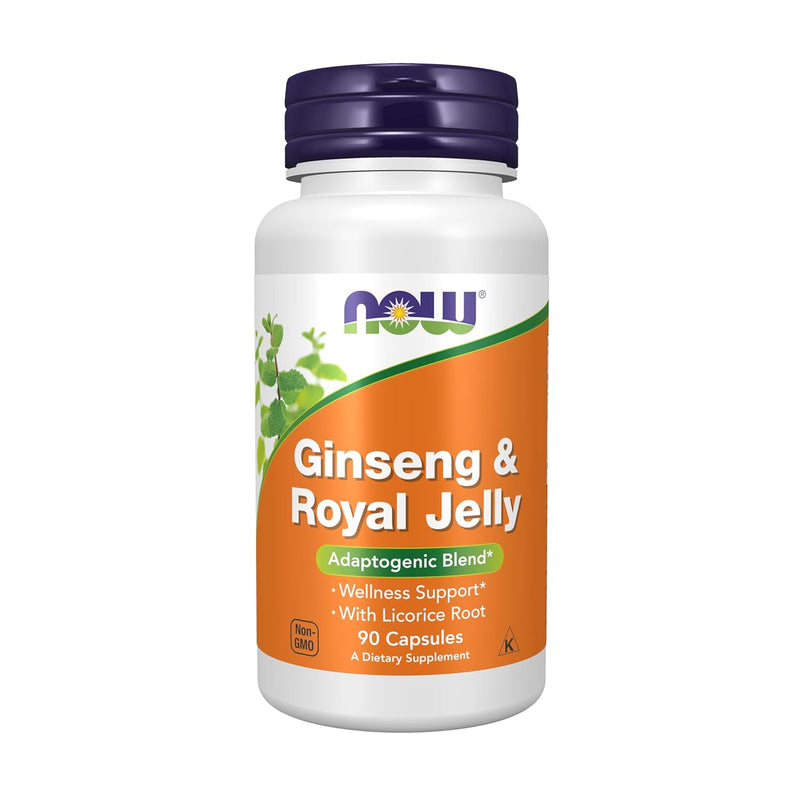 NOW Foods Ginseng & Royal Jelly Caps. 90's