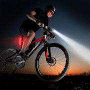 SKY-TOUCH USB Rechargeable Bike Light Set 320 Lumens Powerful Front and Rear Bike Accessories for Night Riding, Cycling Rear Headlight Reflectors for Kids, Road, Mountain Bike, Black