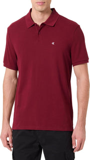 mens Ss Monogram Pique Polo Lv040em269 Polos - Renaissance Red