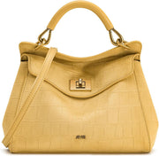 Women's Lucia Classic Top Handbag - Yellow