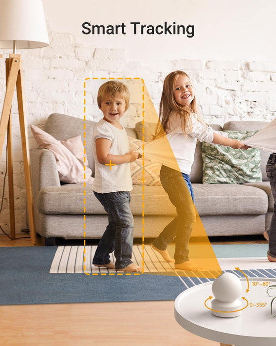Imou 1080P Security Camera for Home Smart Camera Indoor Surveillance Home Camera 360° Motorized, IR Night Vision Baby Monitor Abnormal Sound, Two-way Talk, Pet Camera, Built-in Siren (DK2 1080P)