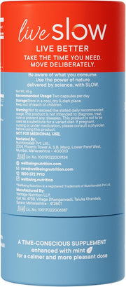 Slow,Gut Health,20 Billion Cfu Probiotic & Prebiotic In Vegan Omega 3 Oil,Gut, Digestive Balance, Improve Nutrient Absorption & Maintain Intestinal Integrity (60 Capsules)