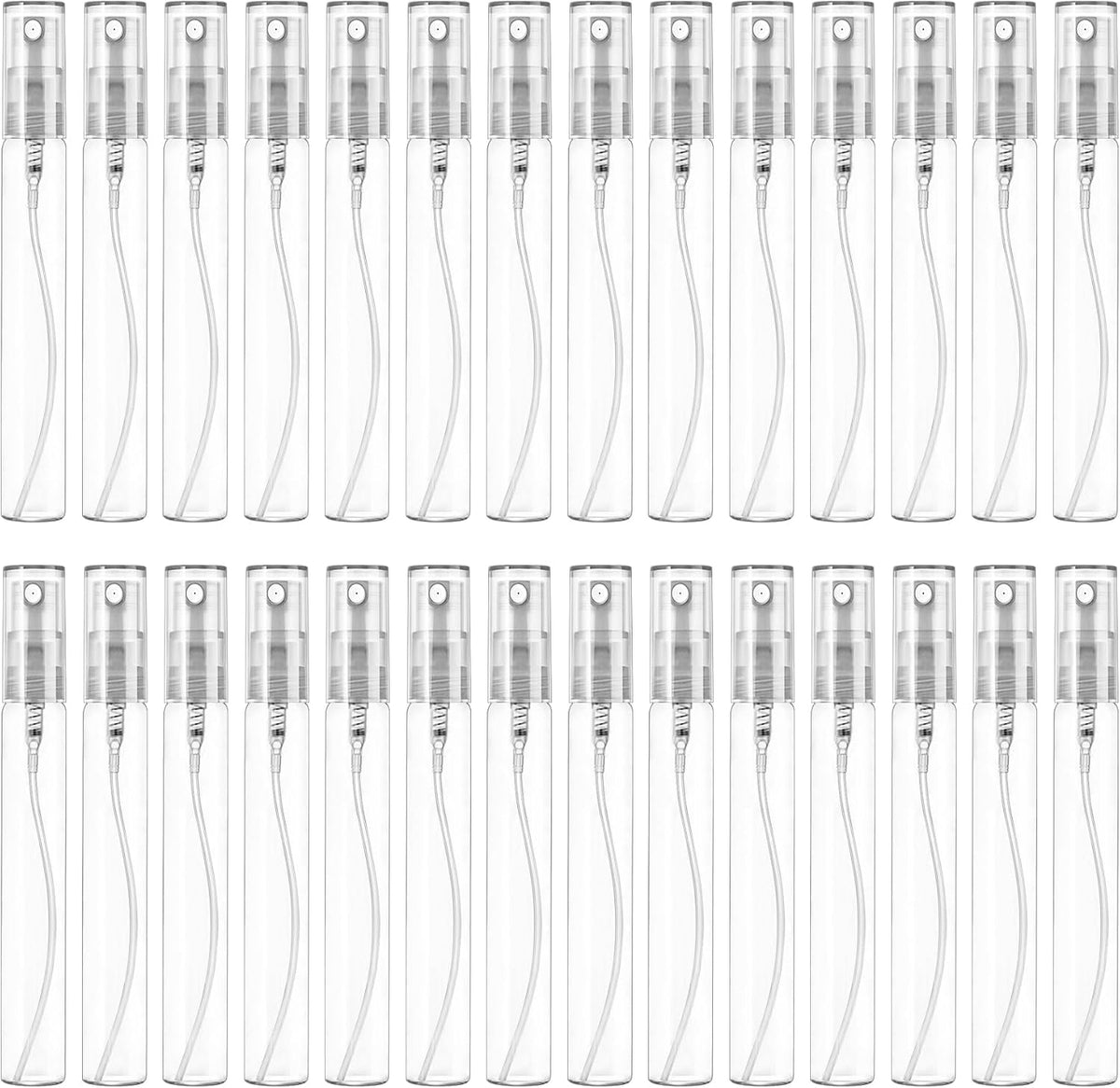 Mini Spray Bottle 10ml, Refillable Glass Spray Bottle, Glass Bottle Atomizer, Perfume Mouthwash Atomizer for Cleaning Refillable Container for Travel, Essential Oils, Perfume 40 Pcs, 10ml – image 1