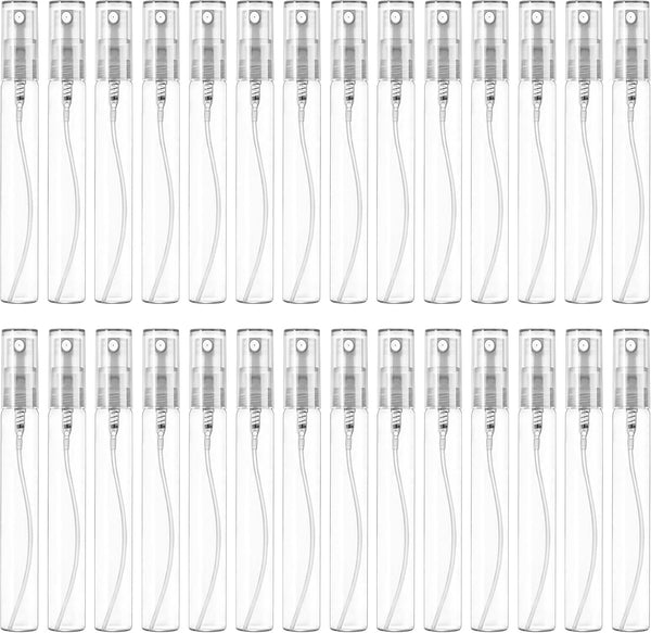 Mini Spray Bottle 10ml, Refillable Glass Spray Bottle, Glass Bottle Atomizer, Perfume Mouthwash Atomizer for Cleaning Refillable Container for Travel, Essential Oils, Perfume 40 Pcs, 10ml - 40PCS,10ML