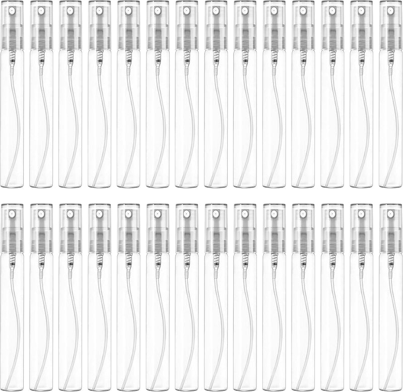 Mini Spray Bottle 10ml, Refillable Glass Spray Bottle, Glass Bottle Atomizer, Perfume Mouthwash Atomizer for Cleaning Refillable Container for Travel, Essential Oils, Perfume 40 Pcs, 10ml - 40PCS,10ML