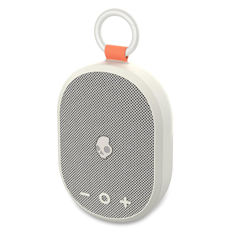 Skullcandy Kilo Wireless Bluetooth Speaker - IPX7 Waterproof Mini Bluetooth Speaker with 24 Hour Battery, Downward Firing Passive Radiator, and True Wireless Pairing - Perfect for Outdoor (Bone)