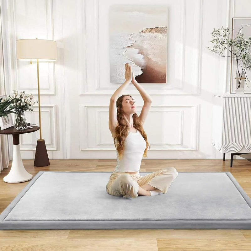 SBHJBY Baby Play Mat for Floor, Thick Memory Foam Tummy Time Mat, Large Non Slip Crawling Mat for Toddlers, Infants, Kids,Yoga Mat, Tatami Mat for Living Room