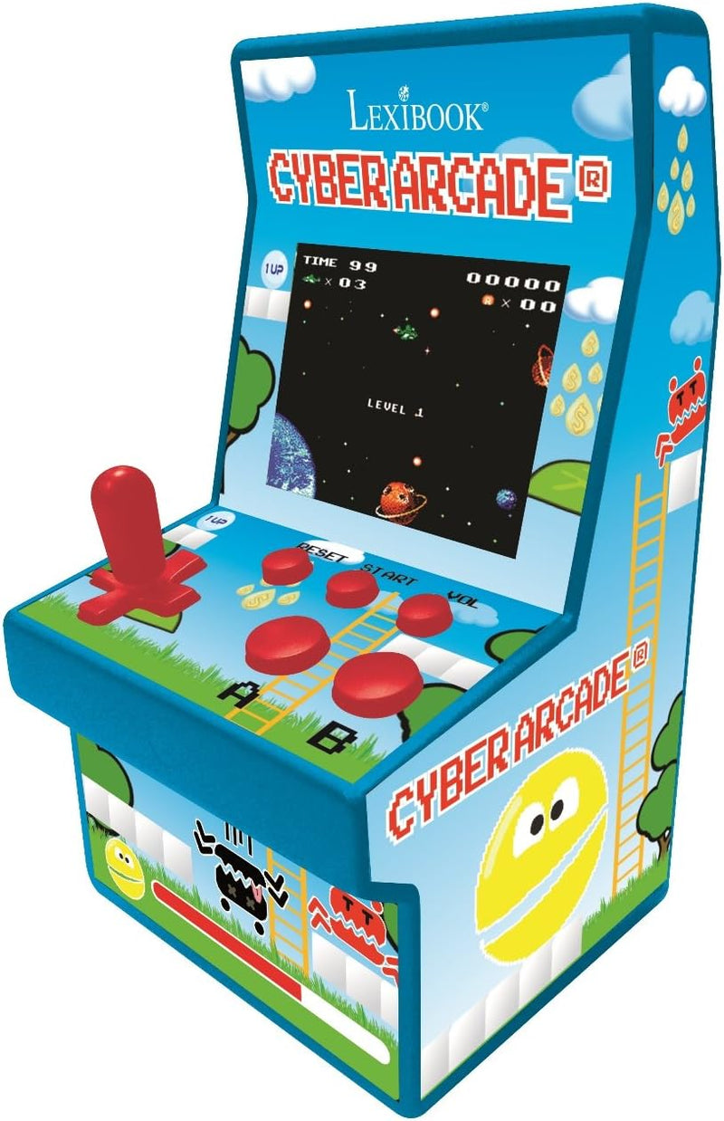 Lexibook, Cyber Arcade Color, Portable retro games console, 200 games of action, sport, racing, puzzles and more, 2.8" LCD colour display, Red, JL2389 - JL2940