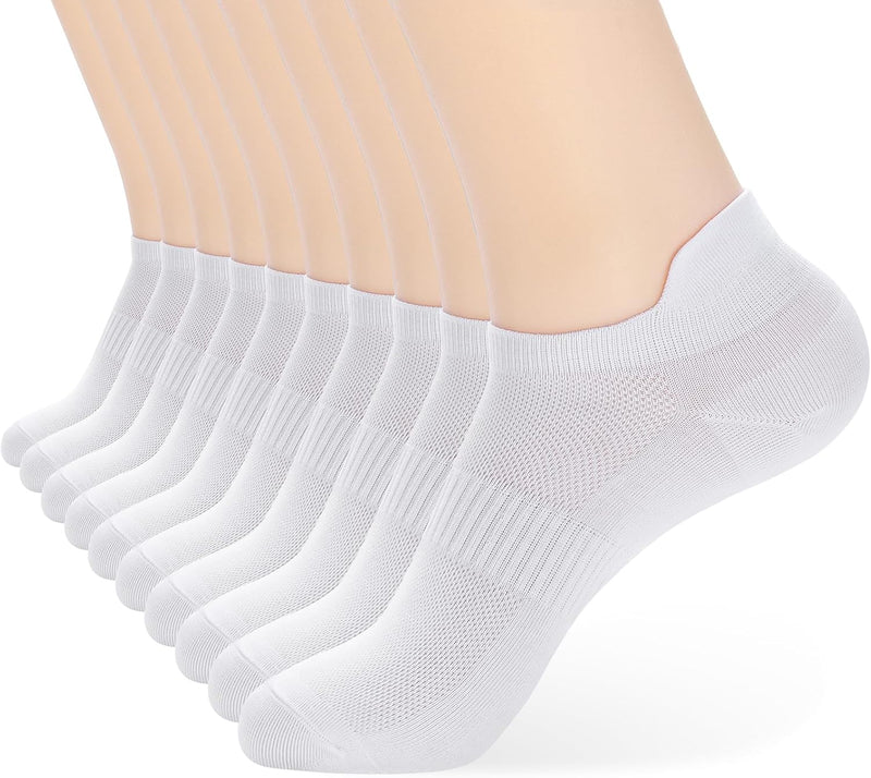 ATBITER Unisex Adult Athletic Socks Socks - 10 Pairs-white