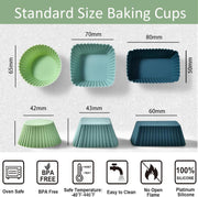 52 Pcs Silicone Bento Box Accessories Set - Lunch Dividers, Food Picks & Muffin Cups, BPA Free Kids Lunch Containers for School, Picnic, Party, Travel
