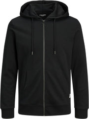 mens Zip Hooded Sweatshirt (pack of 1) - Black