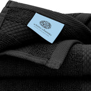 White Classic Luxury Cotton Washcloths - Small Hotel Spa Bathroom Face Towel | 12 Pack |