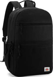 School Bag for Teen,Vaschy Lightweight Water Resistant Kids Toddller Backpack Boys Girls Plain Color-block Kids Bookbag Daypack with Two Sizes - Black-L