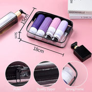 Nuviano 16-pack Travel Bottles for Toiletries, TSA Approved Silicone Travel Containers jar for Toiletries, Leak Proof Refillable Liquids Shampoo & Conditioner, Travel Essentials toiletry Bottles