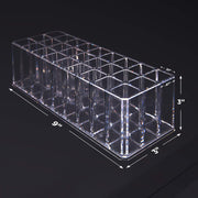 FAJ Lip Gloss Holder Organizer, 27 Spaces Clear Acrylic Makeup Lipgloss Display Case