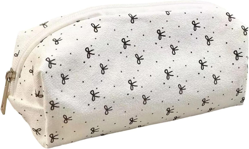 Bows Pencil Case, Practical Pencil Bag, Blue (Navy Blue), 18.5 x 6 x 7 cm, Casual - Bow
