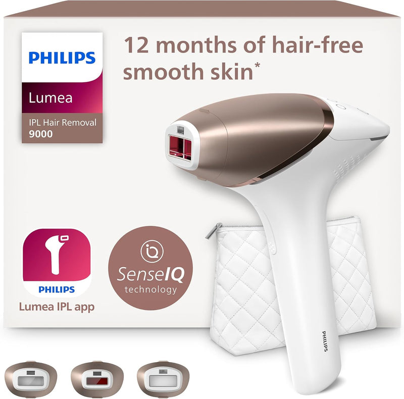 Lumea IPL Epilator with 3 attachments for Face, Body, and Precision Areas (Underarm & Bikini) Cordless, Model: BRI955/60